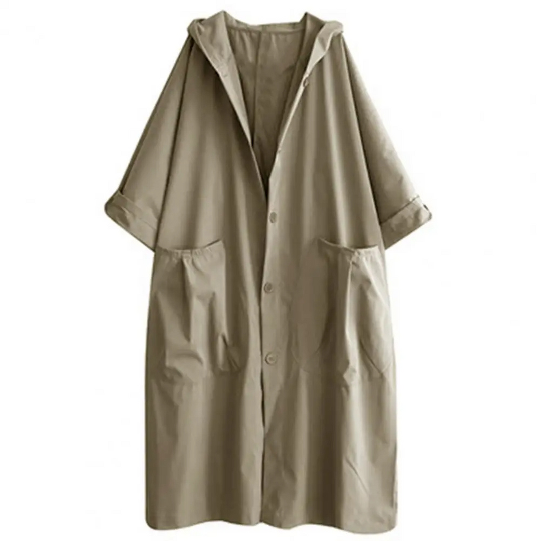 Tracy - Oversized Hooded Trench Coat