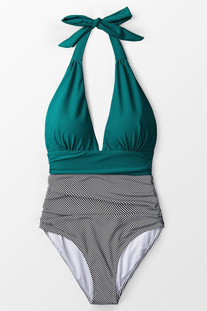 Xandra - Two-Tone Swimsuit