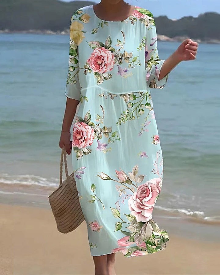 Lola - Elegant Floral Dress