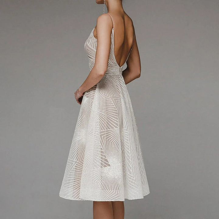 Lynn™ - Elegant Dress With Open Back