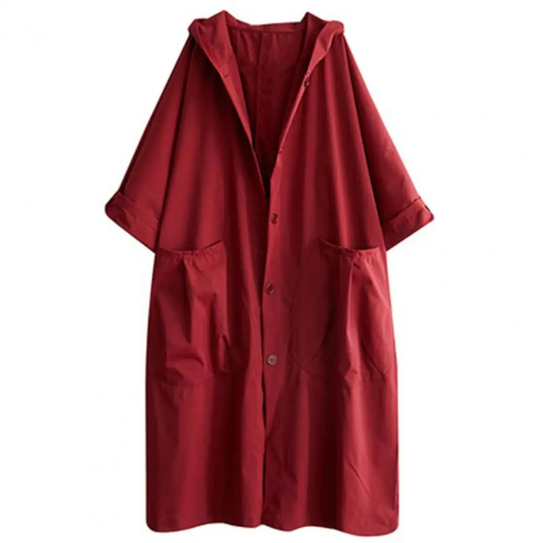 Tracy - Oversized Hooded Trench Coat