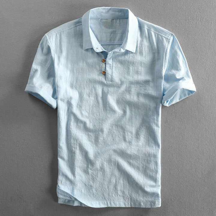 Richard™ - Linen polo shirt for men