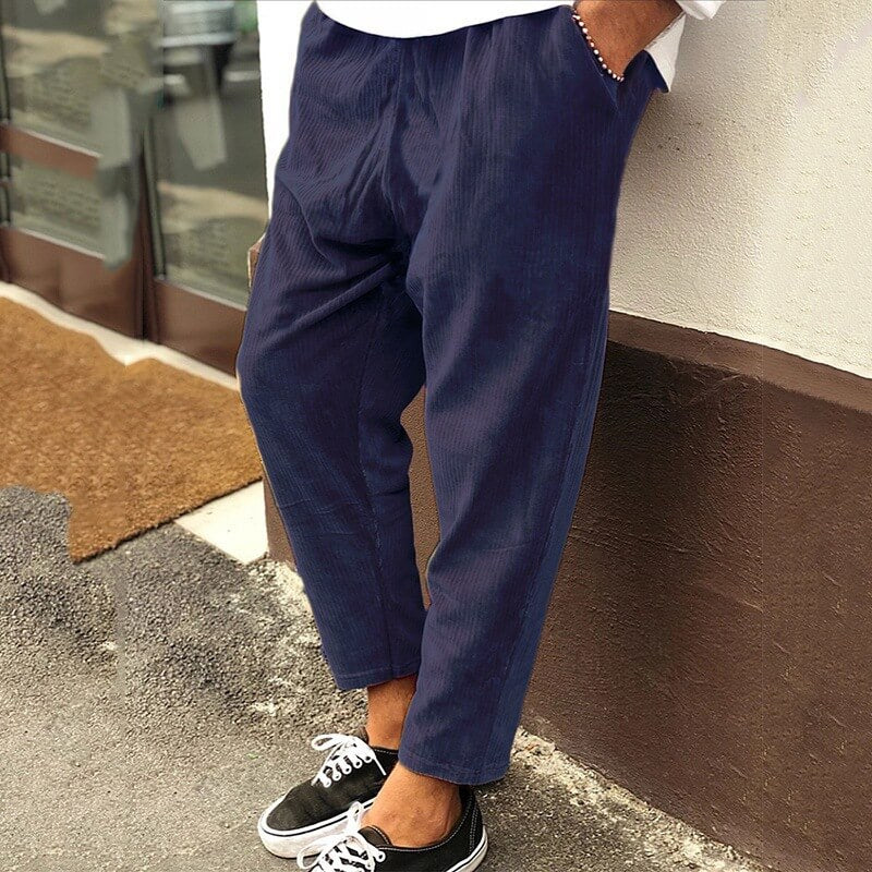 Lorenz - Cropped Corduroy Trousers