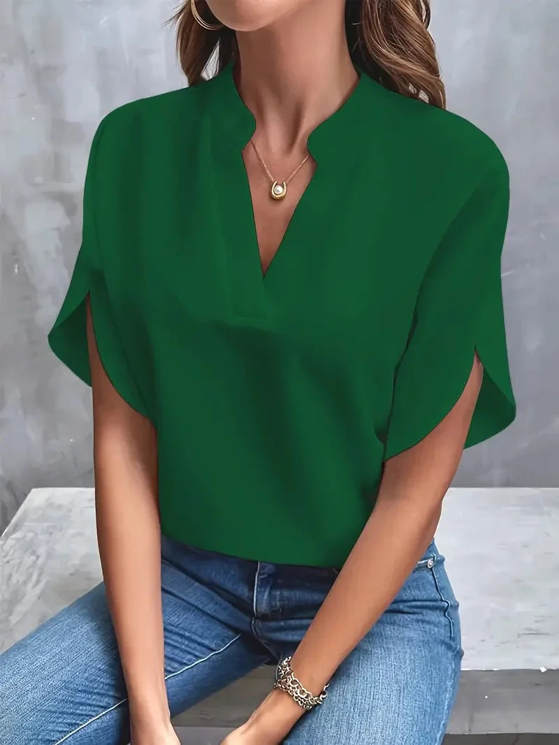 Alina - Classic V-Neck Top