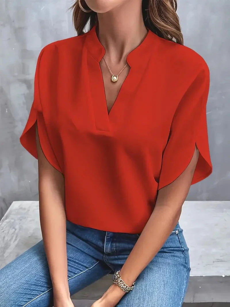 Alina - Classic V-Neck Top