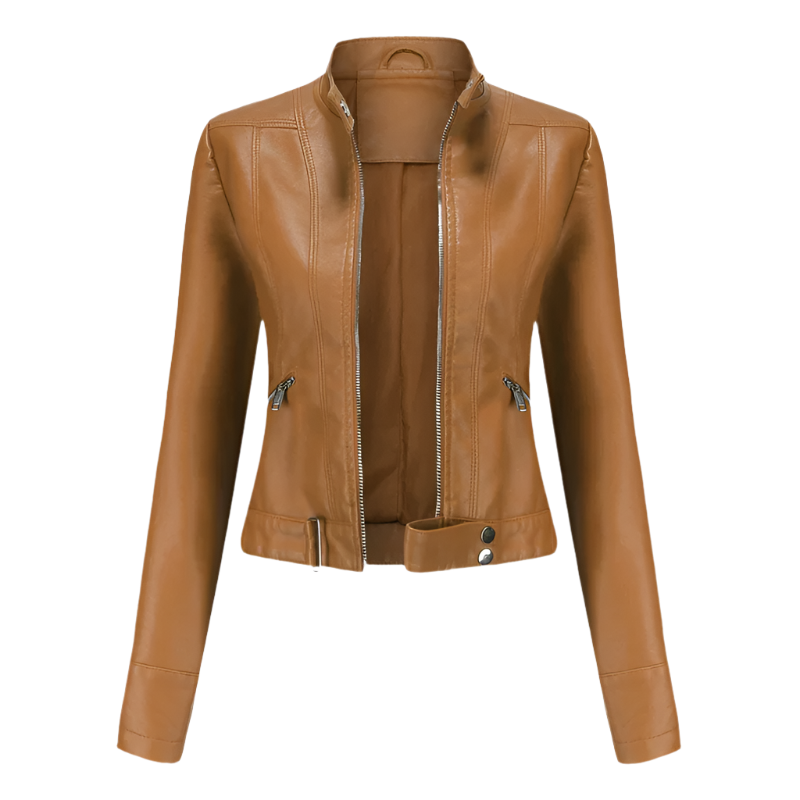 Evie - Elegant Leather Jacket