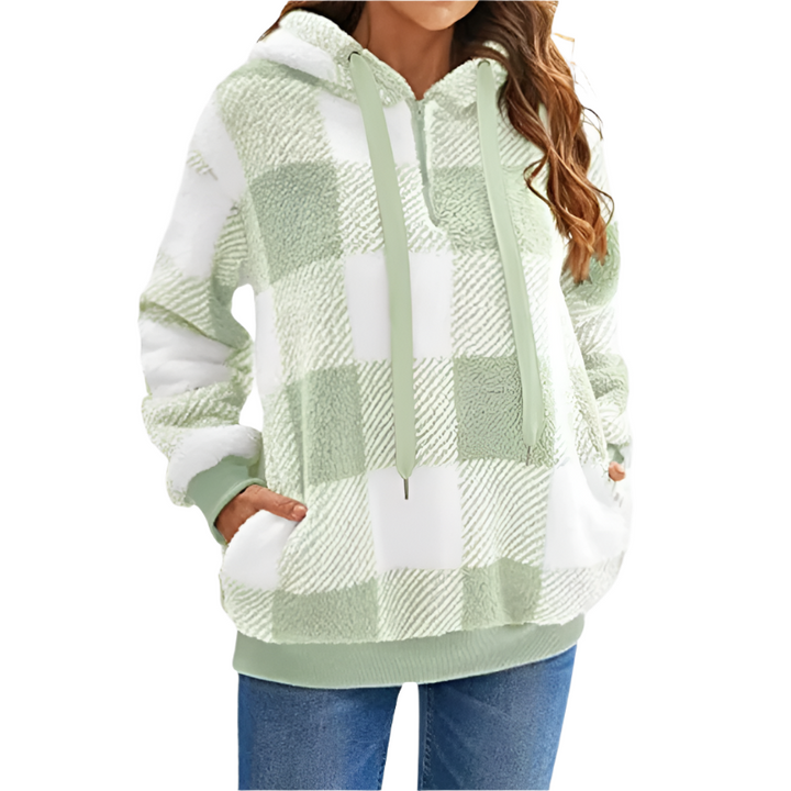 Karen - Stylish Half-Zip Sweater