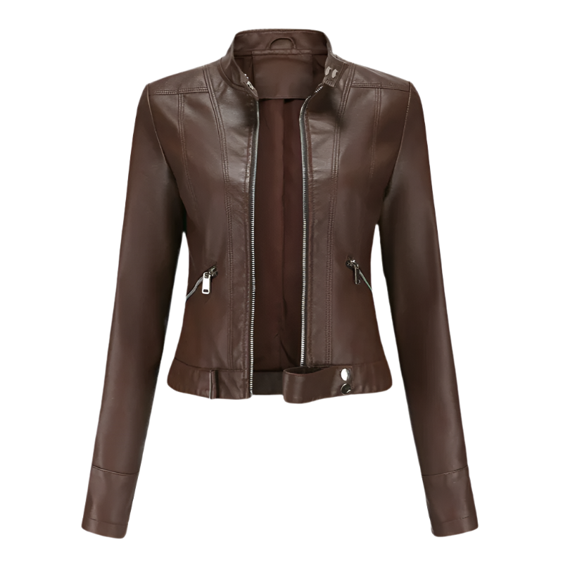 Evie - Elegant Leather Jacket