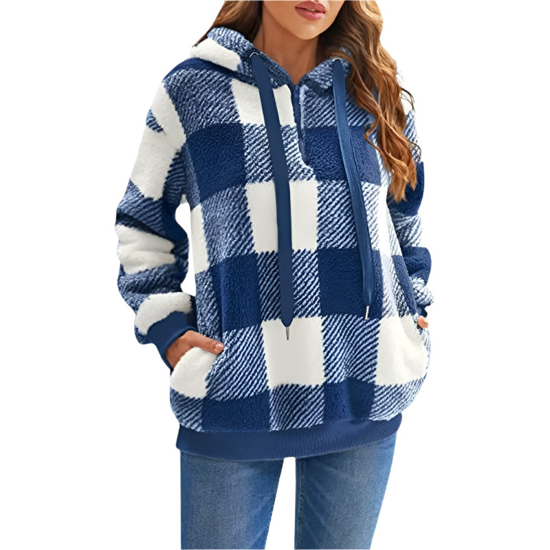 Karen - Stylish Half-Zip Sweater