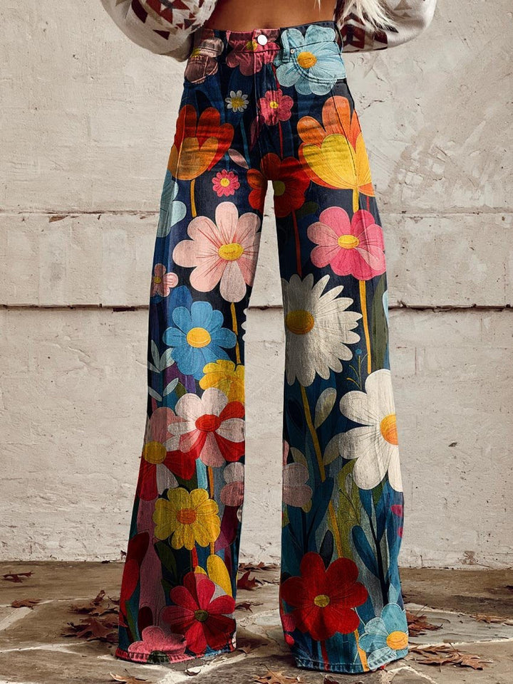 MARIA | COLORFUL WIDE LEG PANTS