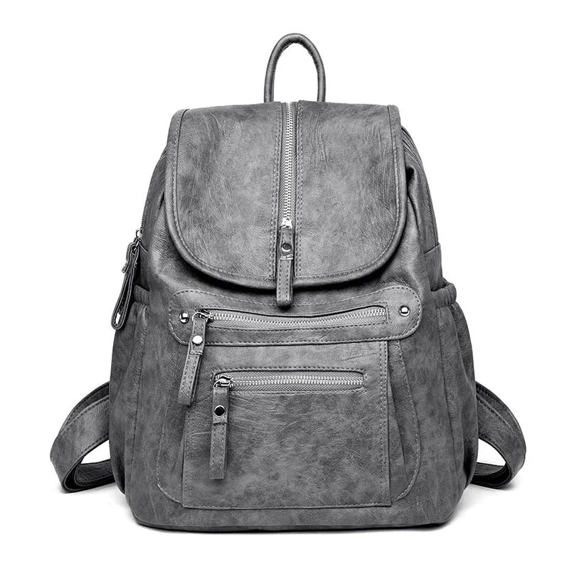 Karen - Light Leather Backpack