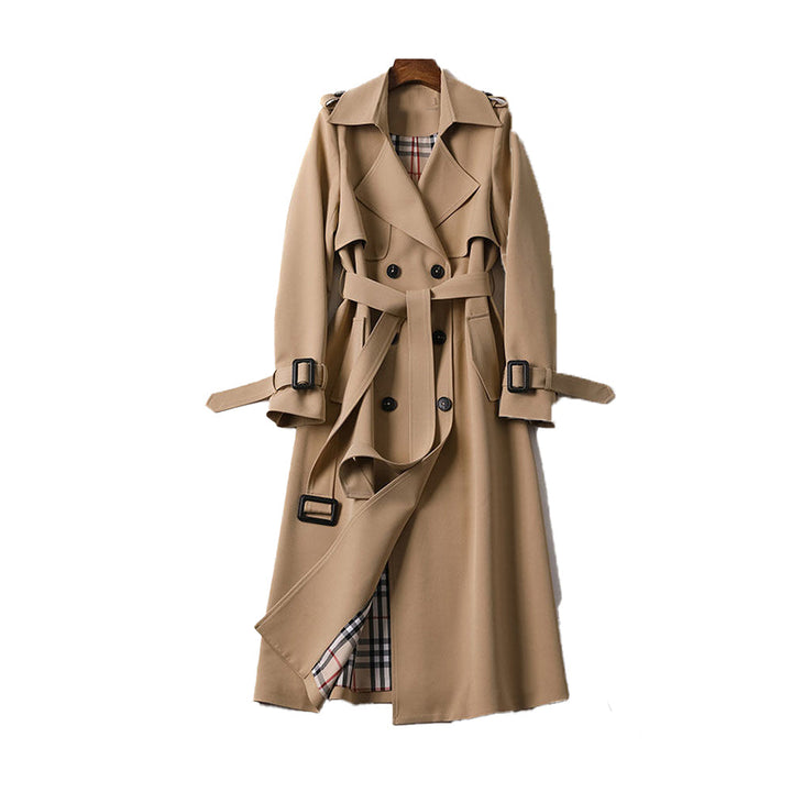 Catherine - Ladies Trench Coat with Double Button Placket