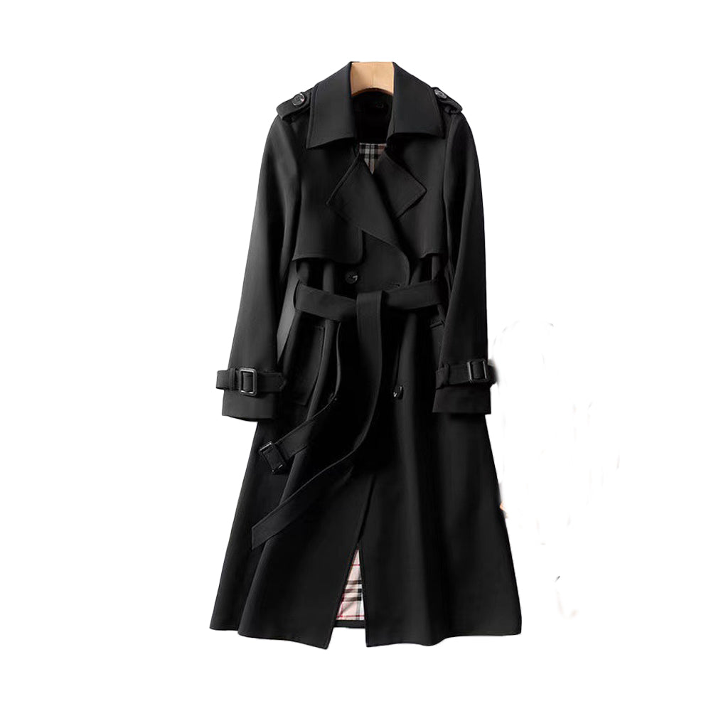 Catherine - Ladies Trench Coat with Double Button Placket