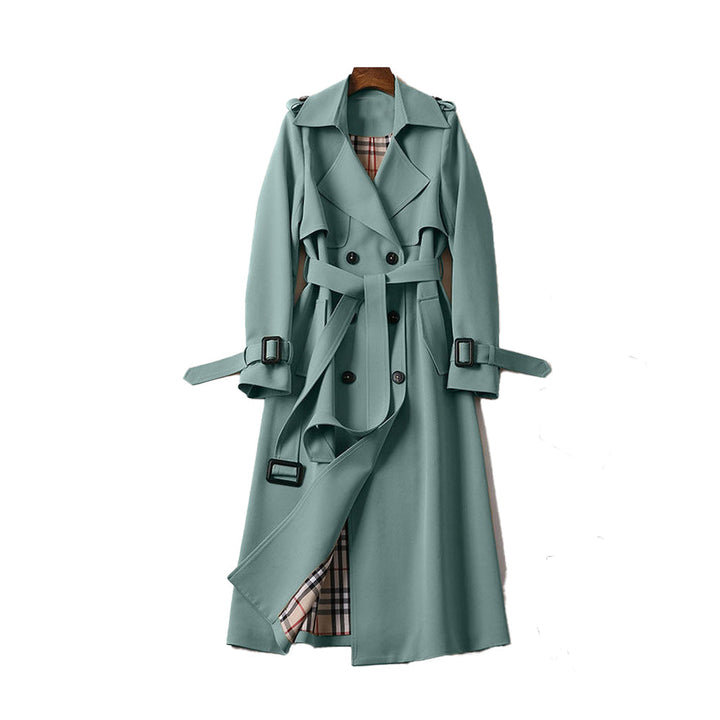 Catherine - Ladies Trench Coat with Double Button Placket