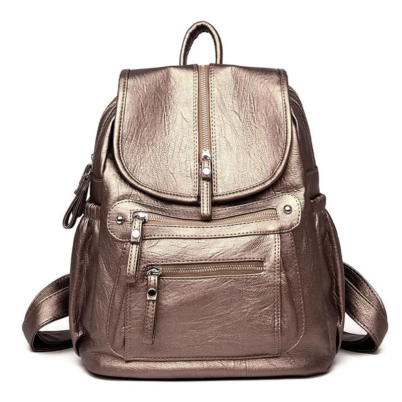 Karen - Light Leather Backpack